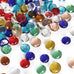 Futureplusx 1LB blue mixed gemstone vase fillers beads decorative glass pebbles for aquarium decor