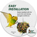 3 inch colorful paper and wooden shredder ball bird toy for cockatiels parrots and more