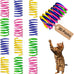 Cat Spring Toys for Indoor Cats, 30 Pack Interactive Durable Plastic Toys for Kitten Hunt and Exercise
