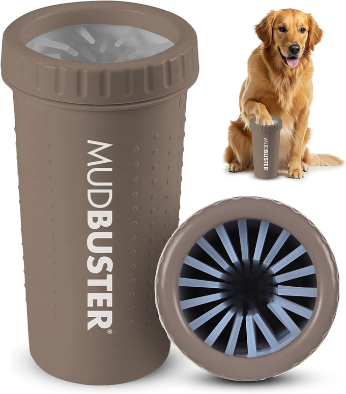 Dexas MudBuster Portable Dog Paw Cleaner, Medium, Blue - Effective Pet Cleaning Solution