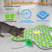 umosis Rechargeable Moving Concealed Feathers Real Mouse Squeaky Touch Activated Cat Kitten Toy