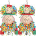 BBjinronjy Bird Toys, 2PCS Hanging Natural Soft Sola Ball Beak Chew Shred Forage Toys for Parrots, Cockatiel, Conure, Love Birds, Parakeets, Budgie, Small Birds