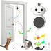 Interactive 2-in-1 Laser Pointer Cat Toy with Flying Bird and Smart Moving Wand