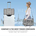 Henkelion grey cat carrier for small to medium pets up to 15lbs, TSA airline approved, soft sided, collapsible, waterproof