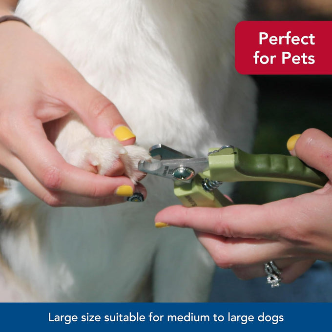 Coastal Pet Safari Professional Dog Nail Trimmer for Small and Large Dogs with Precision Edge and Safety Stop - 5" x 1.5"