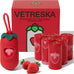 Vetreska pink cherry blossom scented dog poop bag dispenser with 105 leak proof pet waste bags for cats