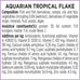 Aquarian Tropical Flakes for Community Tropical Fish 50g Complete Balanced Diet Active Fish Color Enhancement