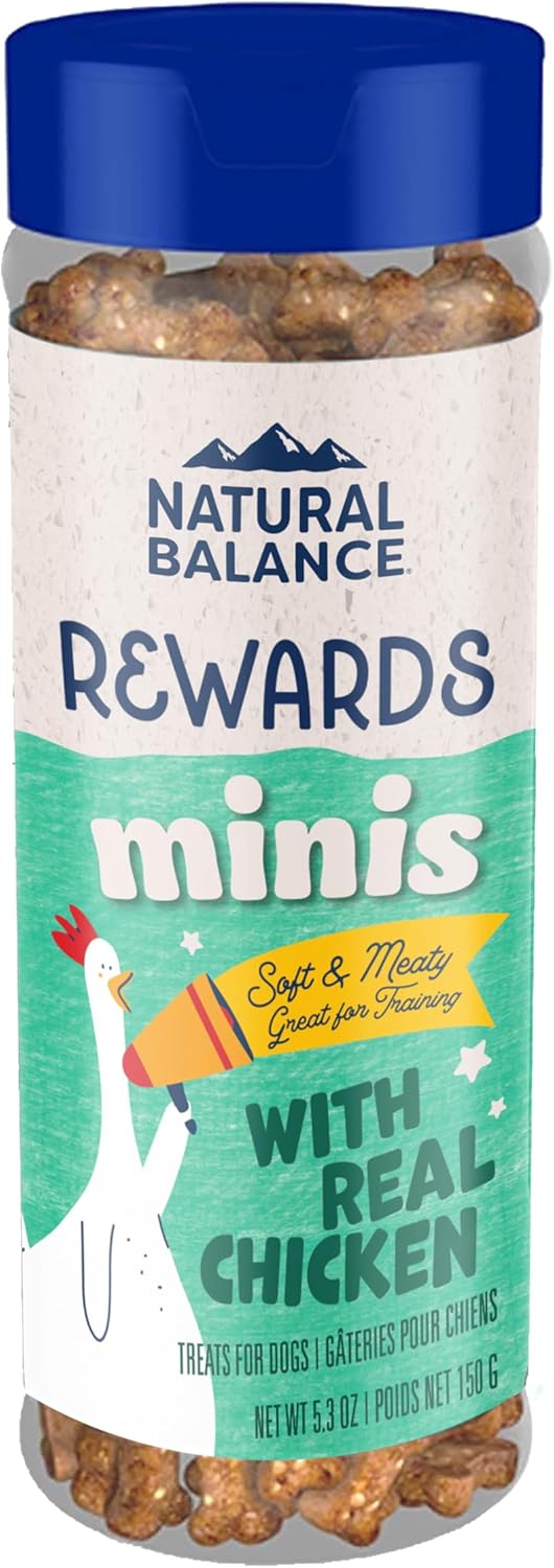 Natural Balance Limited Ingredient Mini-Rewards Chicken Grain-Free Dog Training Treats 5.3-oz Canister