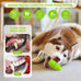 Piffzedo Green Large Natural Rubber Dog Squeaky Toy for Aggressive Chewers