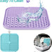 LUKITO 2-pack lick mats for dogs & cats with suction cups and textured surfaces, perfect for anxiety relief and slow feeding