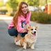 E-clover cute flower dog bandana with matching scrunchie for medium to large dogs - 27.5''x19.3''