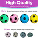 spot interactive colorful plush cat toys soccer balls 1.5 inch assorted 4 pack