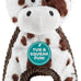 outward hound charming pet cuddle tugs cow plush squeaky dog toy 26 inches durable
