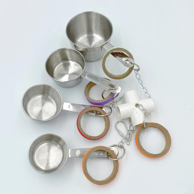 durable stainless steel parrot toys for medium birds amazons african greys eclectus