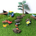 Morofme 7pcs Miniature Birds Figurine Cake Toppers for Birthday Party Decorations