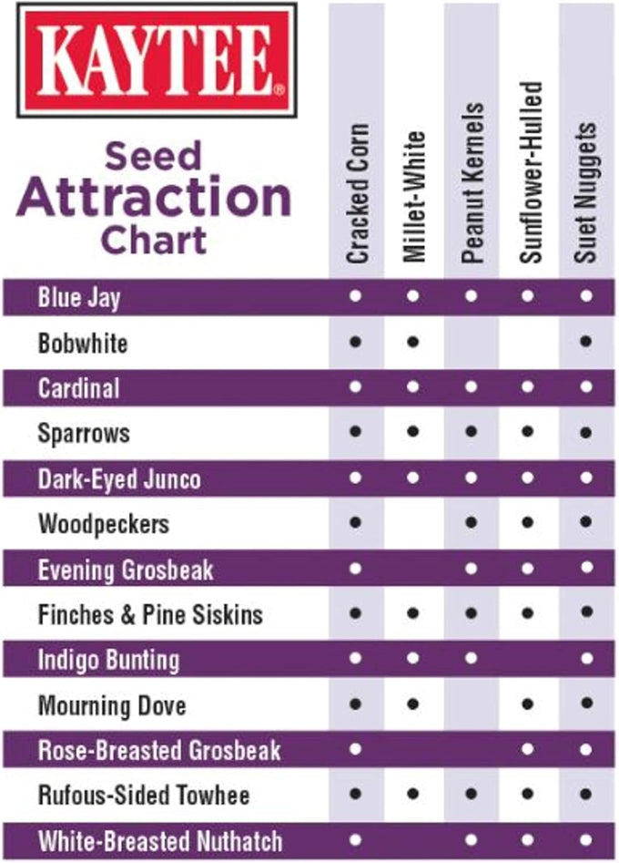 Kaytee blueberry flavored no mess bird seed blend, 10 pounds for tube, hopper, or platform feeders