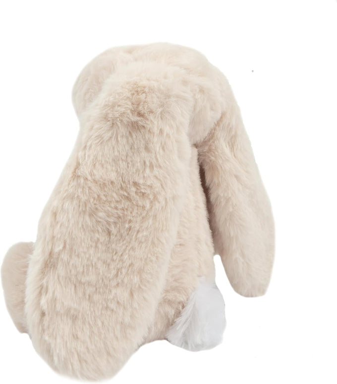 Best Pet Supplies Interactive Squeaky Dog Chew Toy for Small, Medium & Large Dogs, Fetch Lovers - Bunny (Beige), Large