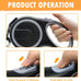 26Ft Retractable Dog Leash, Heavy Duty, Anti-Slip Rubberized Handle, One-Handed Brake, Strong Nylon Tape, Tangle Free for Dogs up to 110 lbs, Large Size