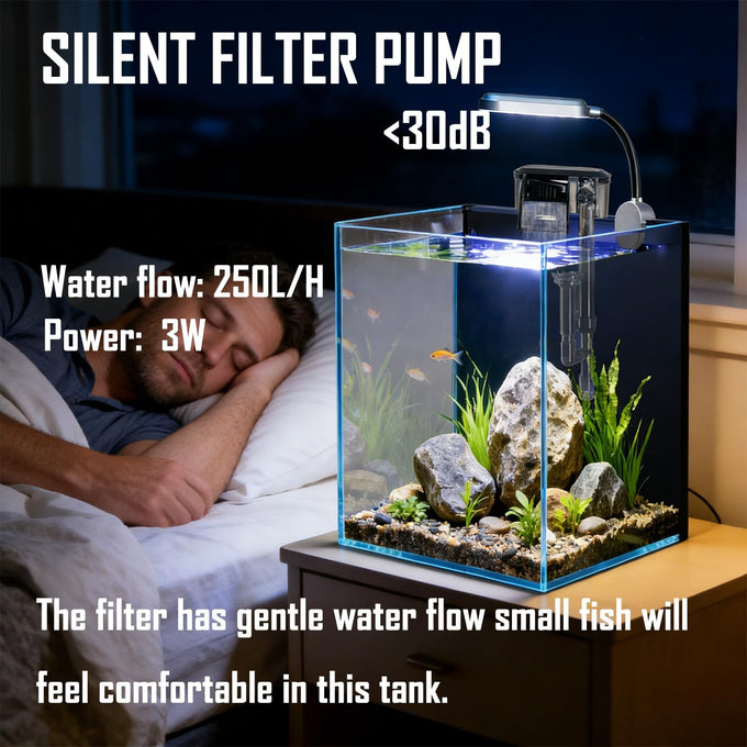 1.5 gallon nano glass aquarium starter kit for aquascape and small betta fish tanks