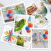 Quozuo small bird toys for parakeets, parrot, cockatiel, 4-piece bird cage accessories set