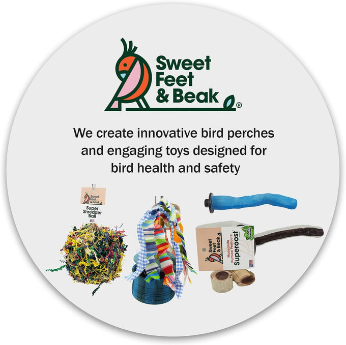 3 inch colorful paper and wooden shredder ball bird toy for cockatiels parrots and more