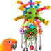 parrot toys stainless steel spoons colorful acrylic stick chew toys for amazons conures cockatiels lovebirds