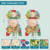 BBjinronjy Bird Toys, 2PCS Hanging Natural Soft Sola Ball Beak Chew Shred Forage Toys for Parrots, Cockatiel, Conure, Love Birds, Parakeets, Budgie, Small Birds