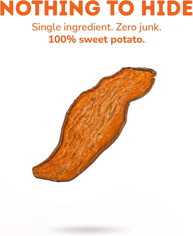 Davie's 100% Natural Sweet Potato Dog Chews, Low Fat, Low Allergenic, 1 lb. Bag
