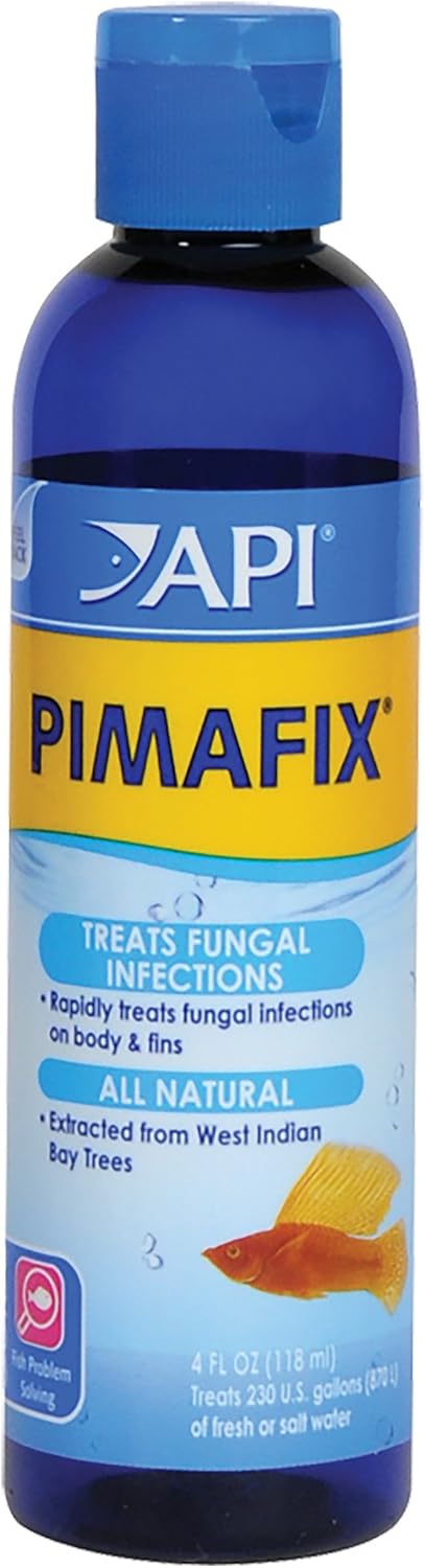 API PIMAFIX antifungal remedy for freshwater and saltwater fish aquariums, 16-ounce bottle, natural West Indian Bay Tree extract
