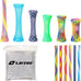 leitee 60-pcs cat spring toys colorful fun tubes indoors interactive cat play