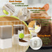 lemtrflo rabbit feeder for cage hanging automatic cat feeder water dispenser ferret cage accessories