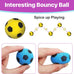 spot interactive colorful plush cat toys soccer balls 1.5 inch assorted 4 pack