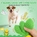 tooptate dog chew toys - squeaky corn dog toys for medium and large dogs - soft durable teething toys