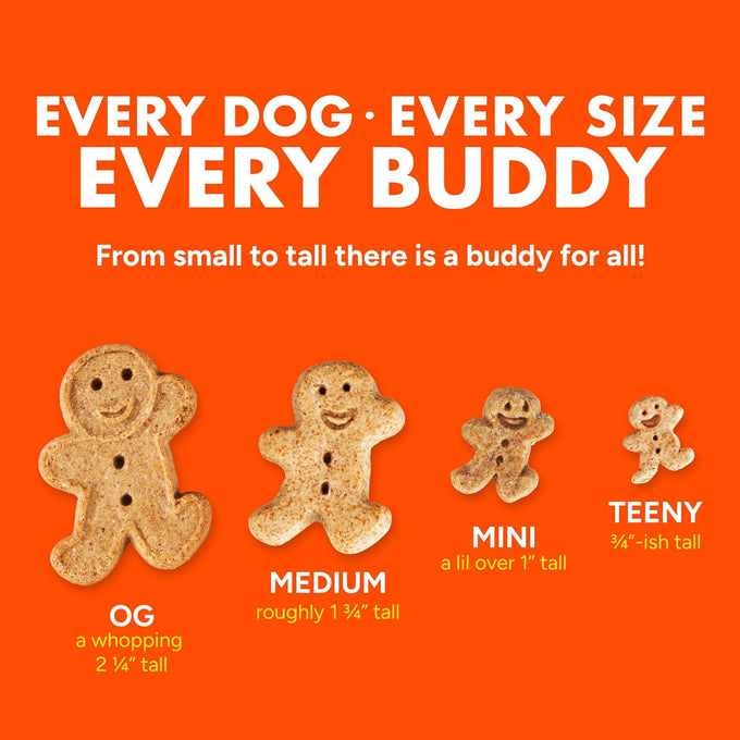 Buddy Biscuits crunchy peanut butter dog treats, 2-pound bag, whole grain, USA made