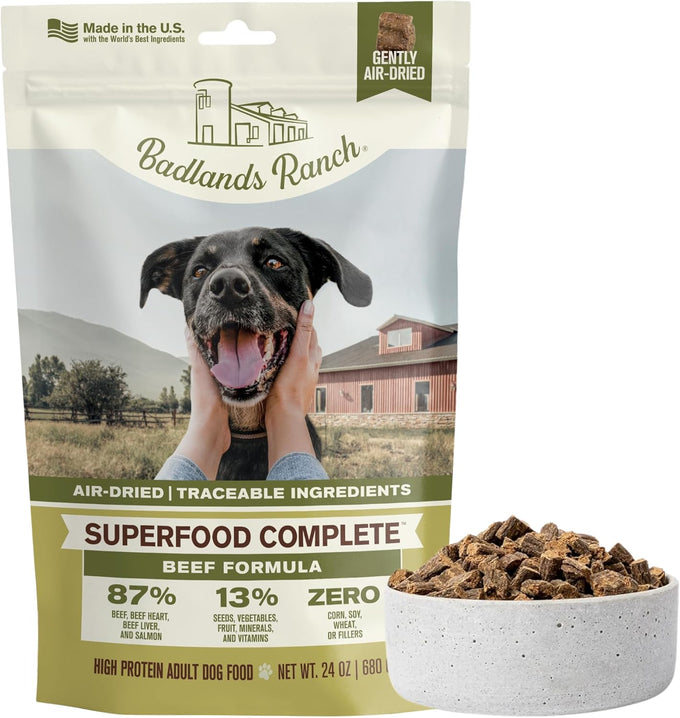 Badlands Ranch by Katherine Heigl Air-Dried Beef Dog Food