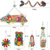 RLRICH 6 pack colorful parrot foraging shredder toys with comfy perch for parakeet and small medium parrots