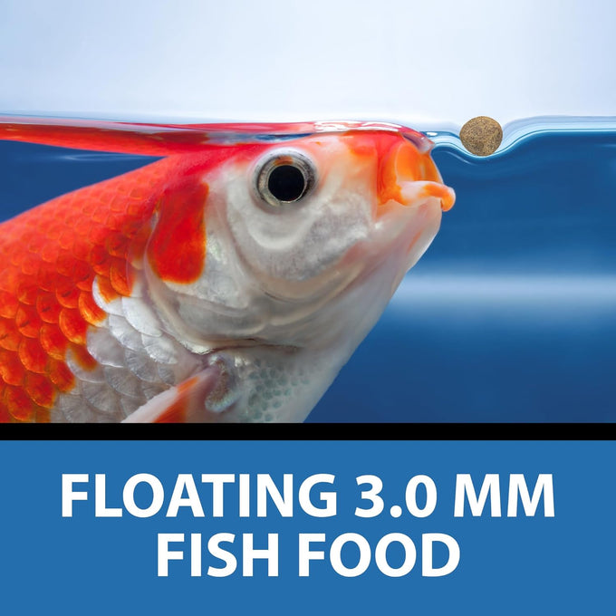 CrystalClear Staple Pond Fish Food 2.2 pound bag, 32% protein floating pellets for koi & goldfish