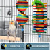 Bissap multicolored bird chewing sticks for small medium conure parakeet cockatiels lovebird pet birds