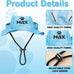 DYOART Custom Dog and Cat Visor Hats with Ear Holes, Personalized with Pet's Name, Multiple Sizes