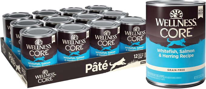 Wellness CORE Grain-Free Adult Wet Dog Food, Natural, 12.5oz, 12-Pack