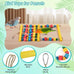 dbness parrot chew swing toy with perches hang colorful wood block accessories for small medium parrots