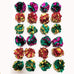 petfavorites original mylar crinkle balls cat toys 12 pack purple green red gold