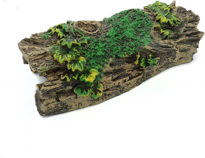 JIH resin hollow tree trunk ornament, betta house cave wood decoration for 5.7x2.5x2.1 inches fish tank