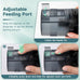 aqqa automatic fish feeder, 200ml large capacity, moisture-proof, lcd timer, battery operated, auto fish feeder for aquarium