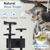 FDW 54 Inch Dark Gray Cat Tree Tower with Sisal Scratching Posts and Condos for Kittens and Adult Cats