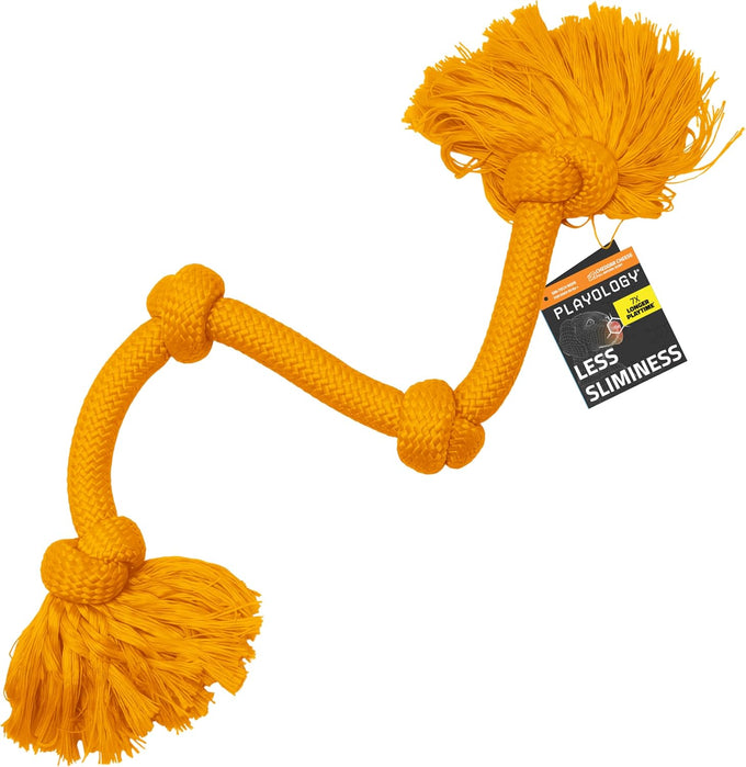Playology dog toys Dri-Tech rope tug of war dog toy for tough chewers medium size beef scented