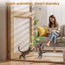 Interactive Cat Toy for Indoor Cats: Automatic Flying Bird Feather Wand USB Rechargeable Durable Safe Hanging Toy for Bored Kittens
