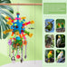 parrot toys stainless steel spoons colorful acrylic stick chew toys for amazons conures cockatiels lovebirds
