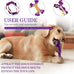 Frienhund tough nylon dog toys 3 pack for aggressive chewers, durable dog bones for medium large breeds