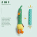Nocciola 2 in 1 Easter Duck Dog Toy for Medium and Large Breeds with Rubber Squeaker and Crinkle Paper